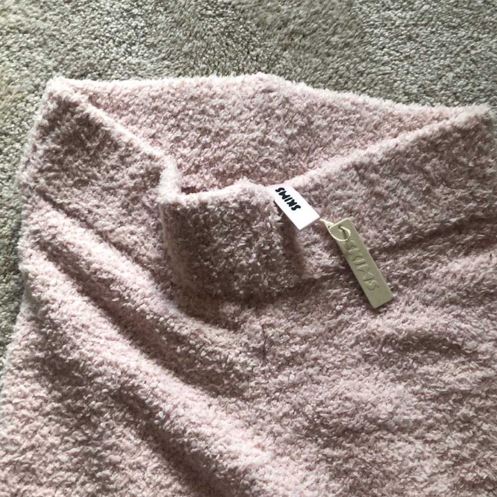 Skims Cozy Blush lounge pants